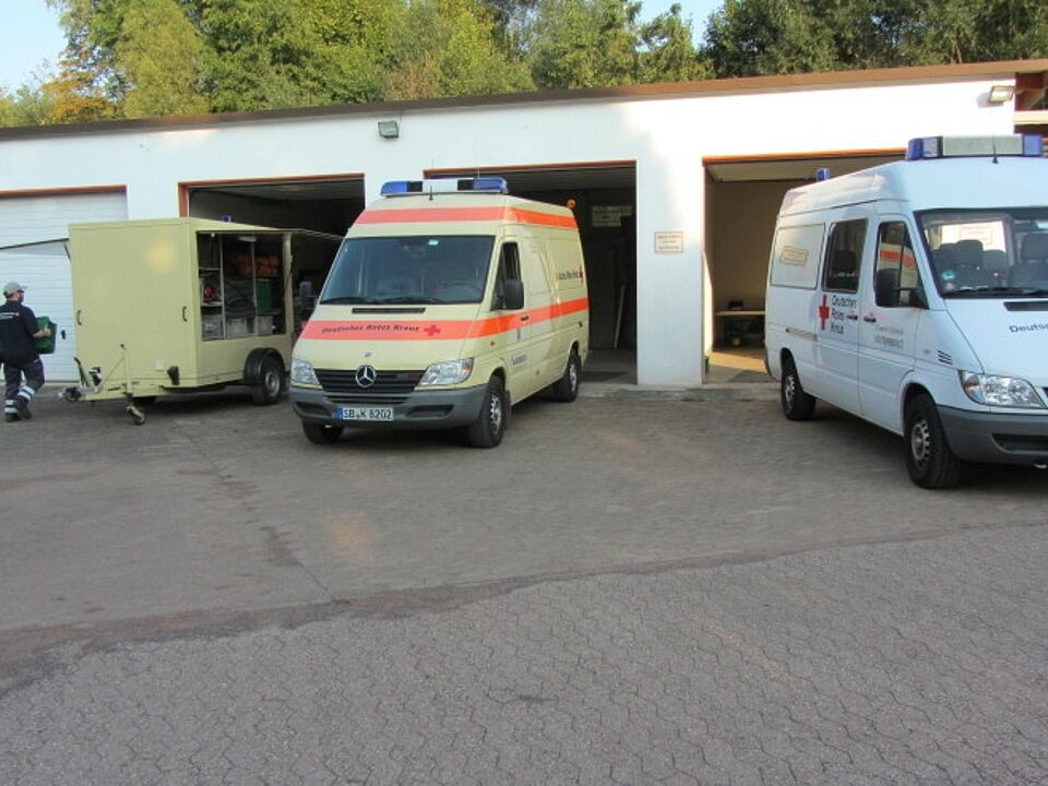 SEG-Übung mit Dudweiler/Friedrichsthal, Nähe Helenen-Halle Friedrichsthal